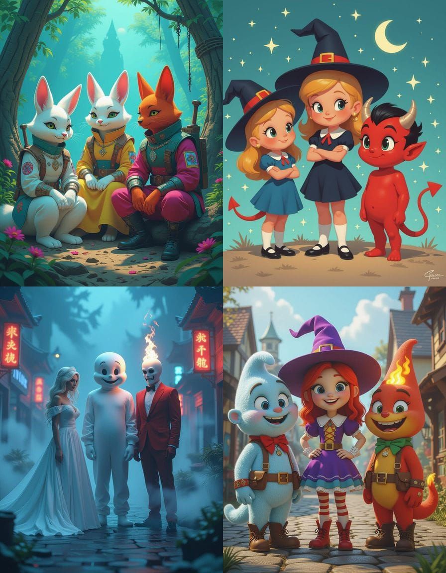 Harvey Comics Tattoo Flash Sheet in 8K