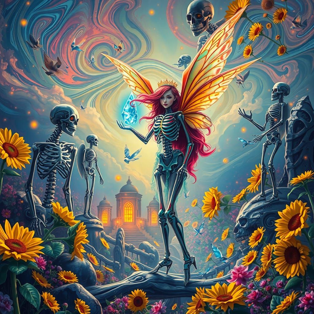 Surreal Candy and Cyborg Dreamscape, Maximalist Art