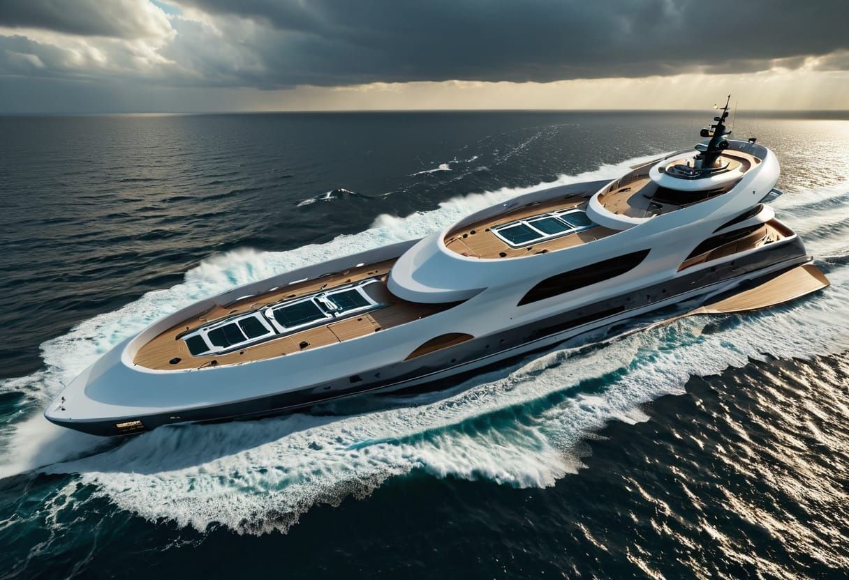 Luxury Superyacht Conquers Turbulent Ocean Waves