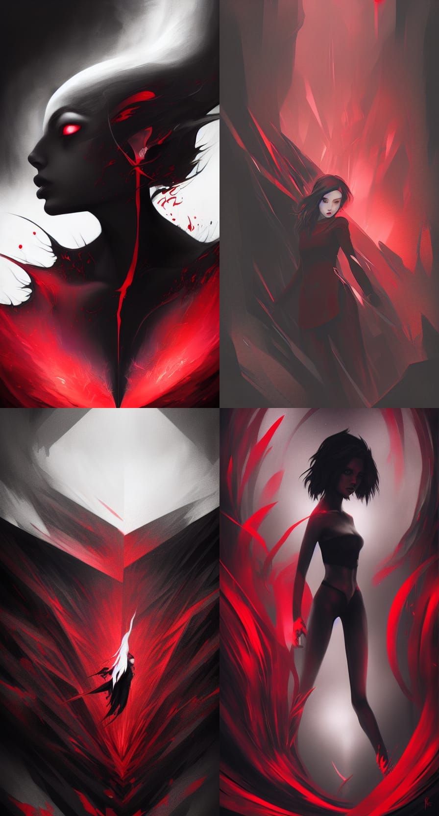 Void of Darkness in Composite Art Style