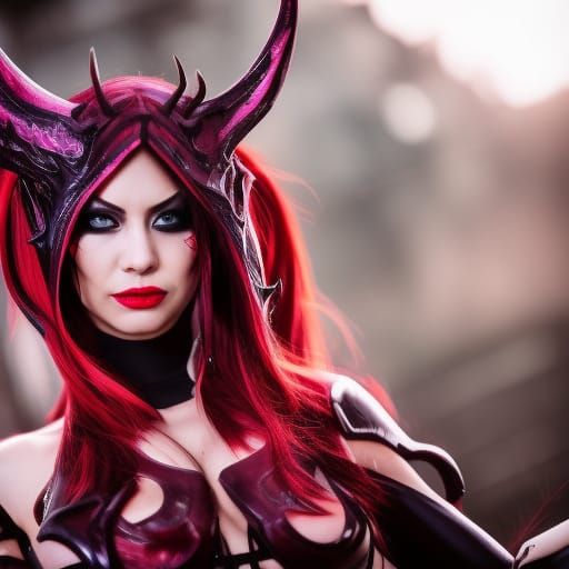 Queen of Pain: Real Life Dota 2 Model