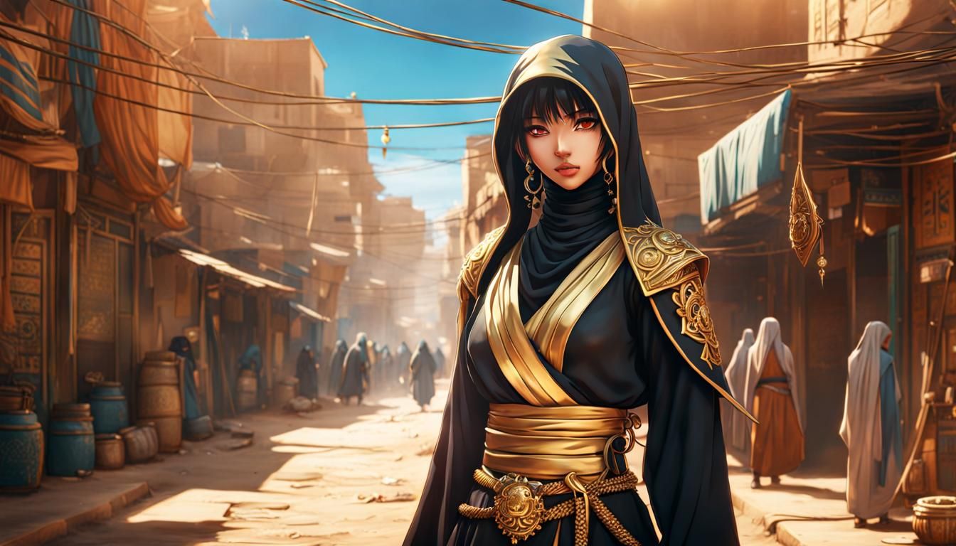 Arabian anime girl...