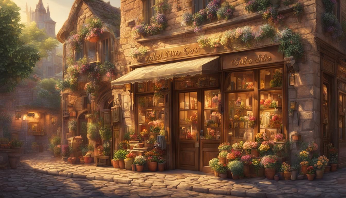 Cinematic French Shop Windows in Whimsical Capharnaum Style