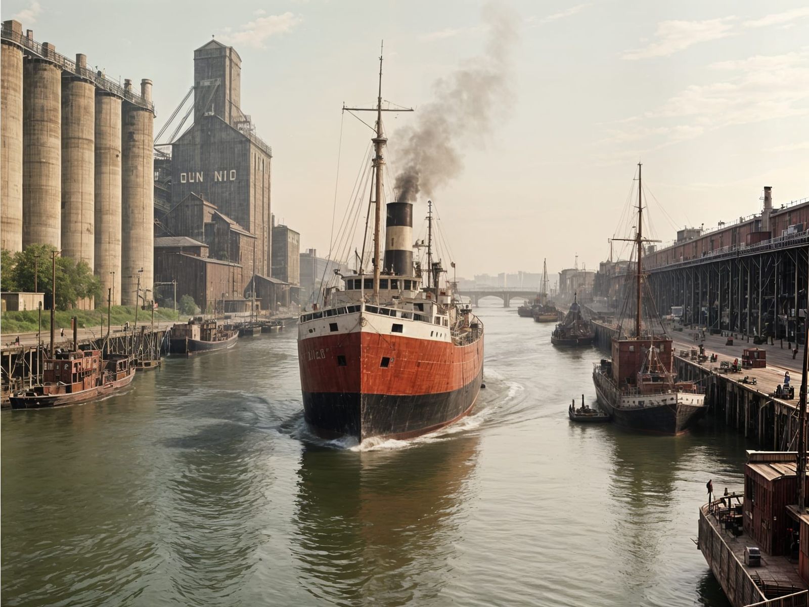 Buffalo River Steamboat, 1911 Cinematic Film