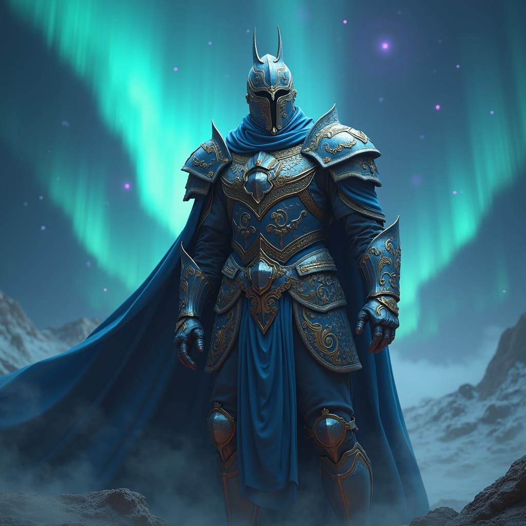 Majestic Warrior in Divine Armor