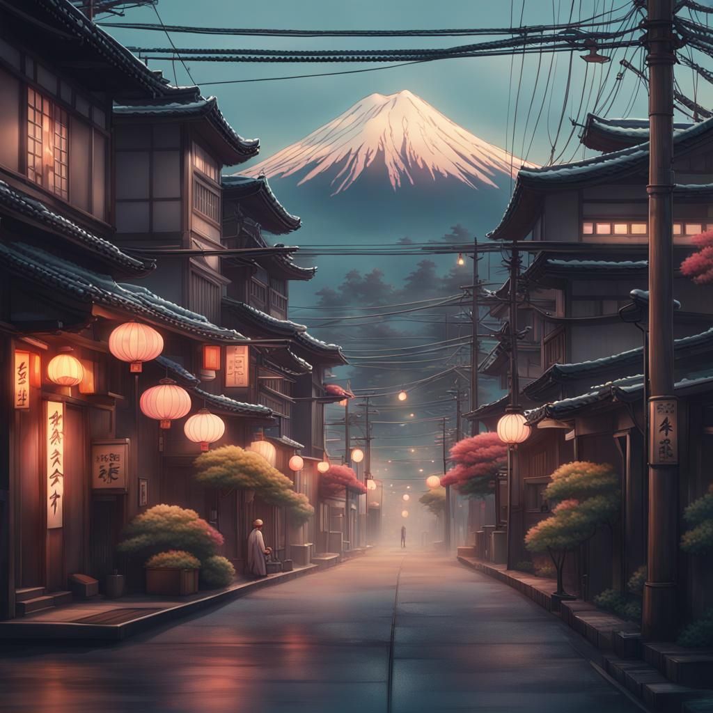 Peaceful Afternoon in Japan: A LoFi Street Scene