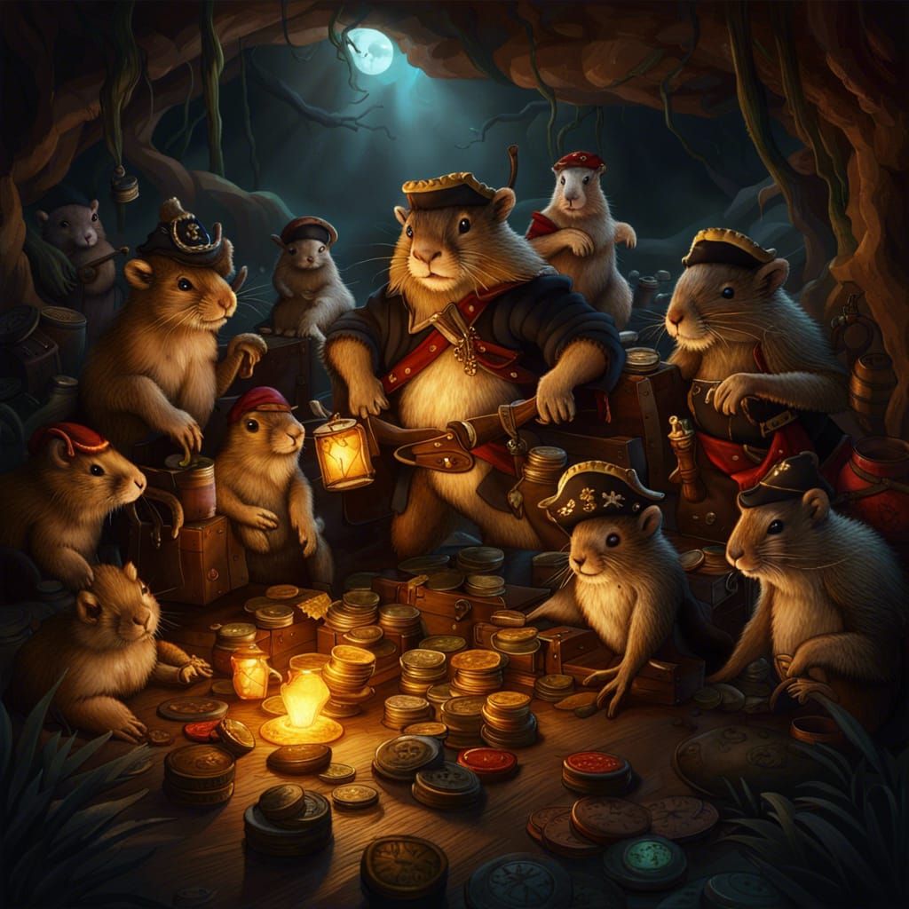 Drunken Capybaras and Squirrels Pirate Party
