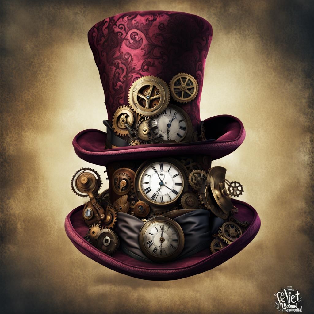 Steampunk Top Hat: Alice in Wonderland Concept