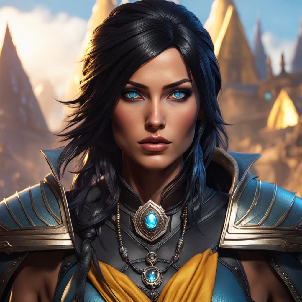 Fantasy Rogue Portrait in Deep Color, 8K