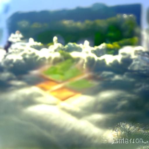 Heavenly Sunshine Beams Through Soft Clouds