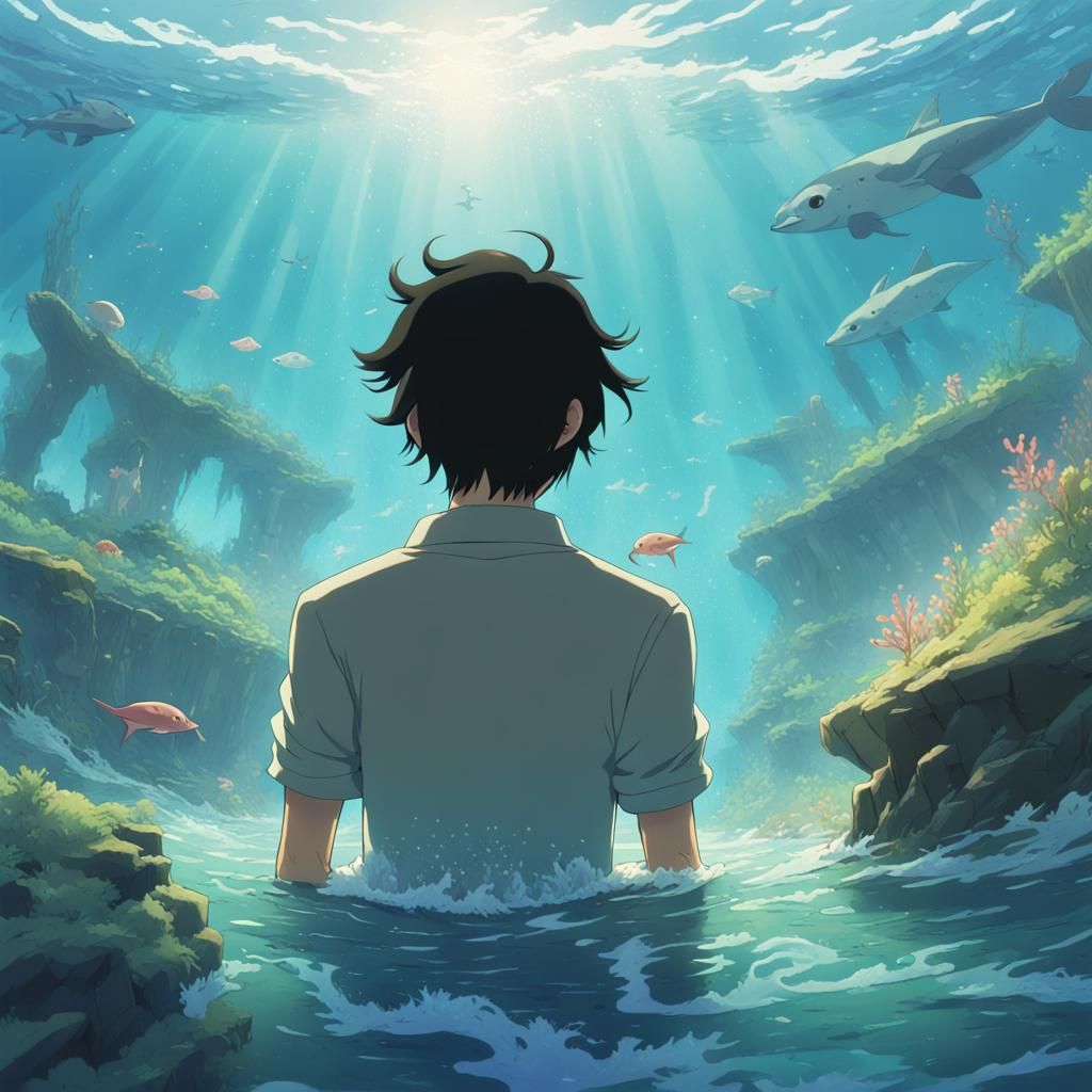 Shipwrecked Man and Mermaids: Anime Key Visual