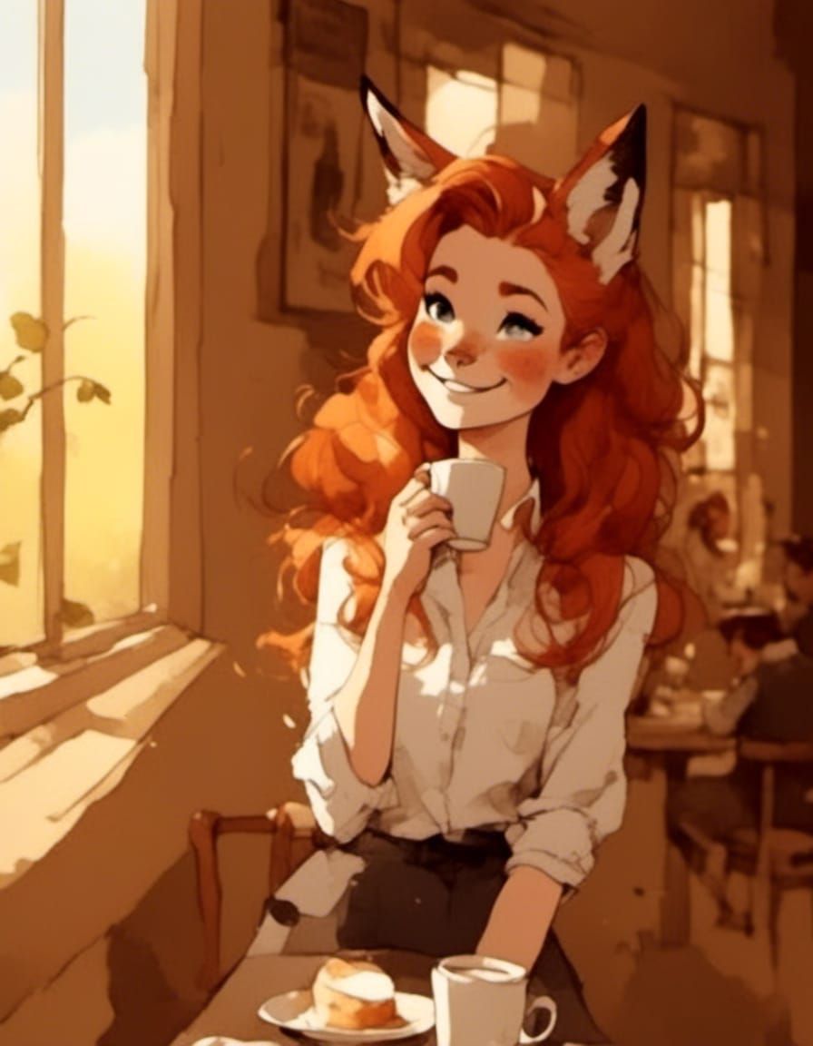 Vixen: "Boy! That sunrise sure is pretty! Don't cha' think?"