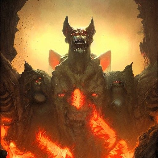 Cerberus Guards Hell's Gate