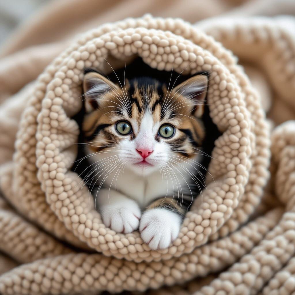 Small Cat's Space Journey in Spaceship