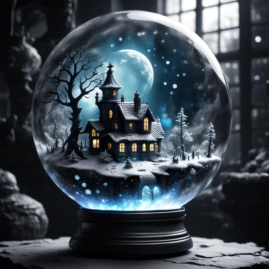 Mystical Snow Globe Mansion