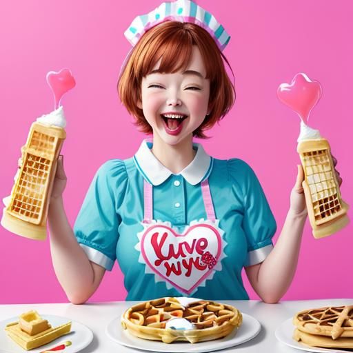 What did syrup do to the waffle? I love you a waffle lot!