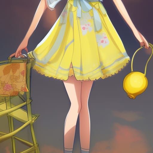 Girl in Lemon Dress, Anime Key Visual Style