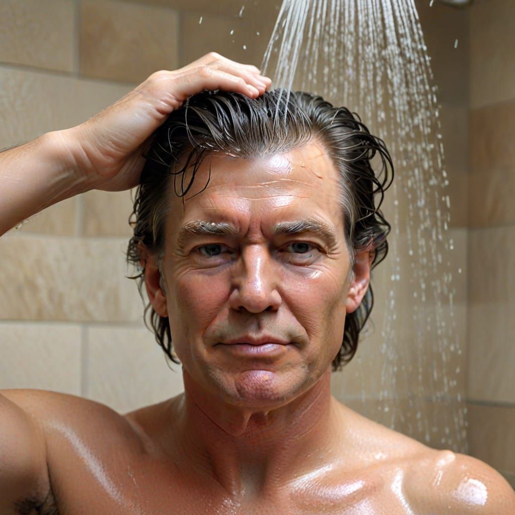 Luxurious Donald Trump Bathroom Scene