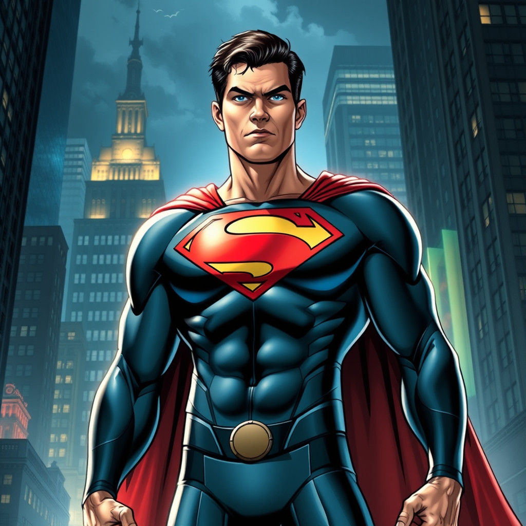 Superman's Son in Metropolis, Comic Book Style