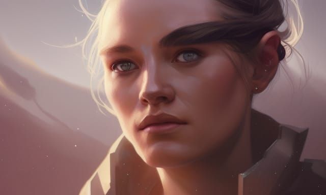 Jedi Portrait in Style of Alphonse Mucha