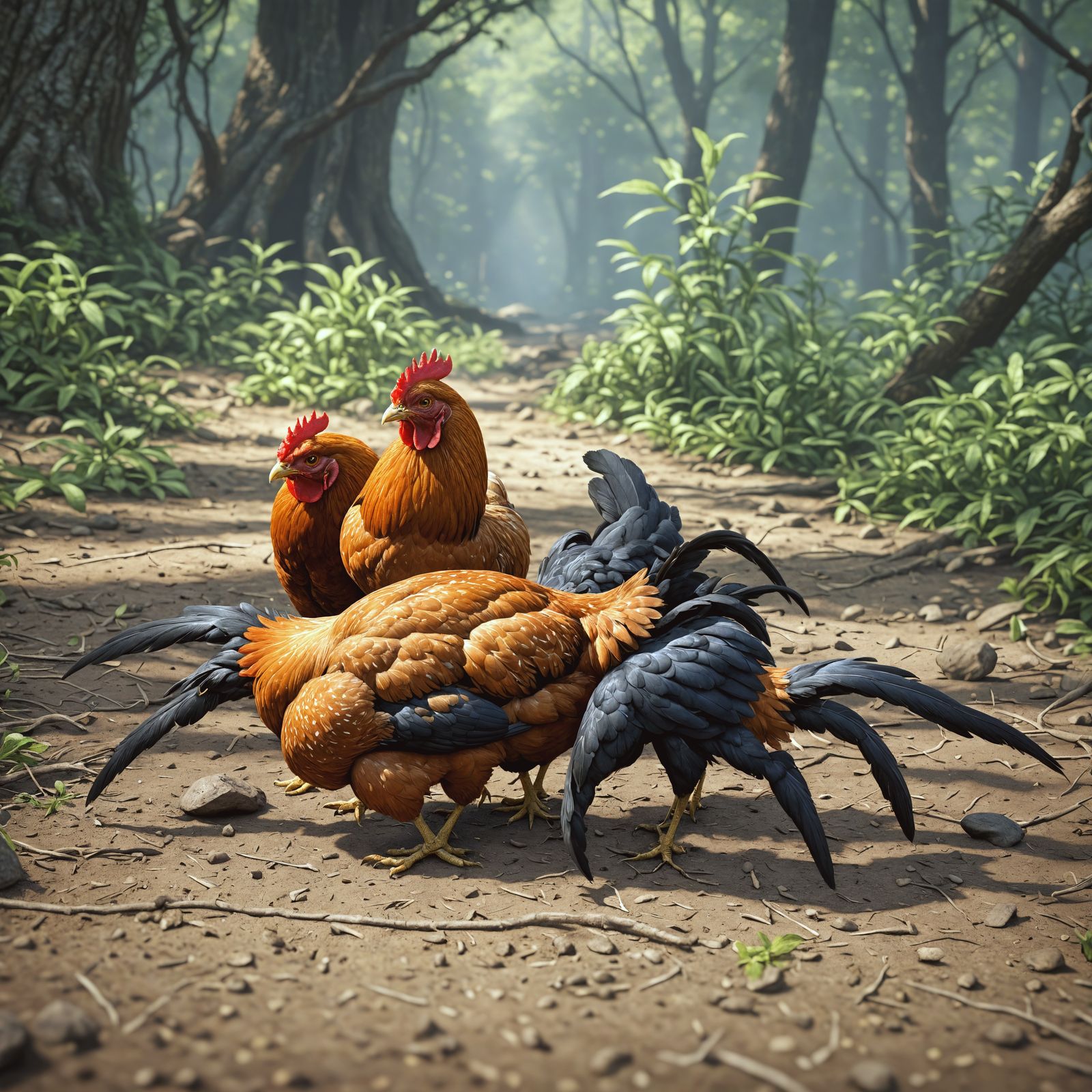 Chicken Arachnids in 19th Century Style