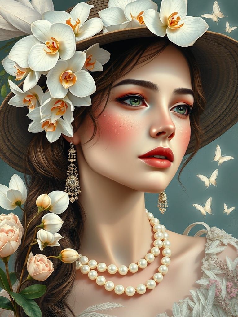 Enchanting Portrait in Pastel Tones