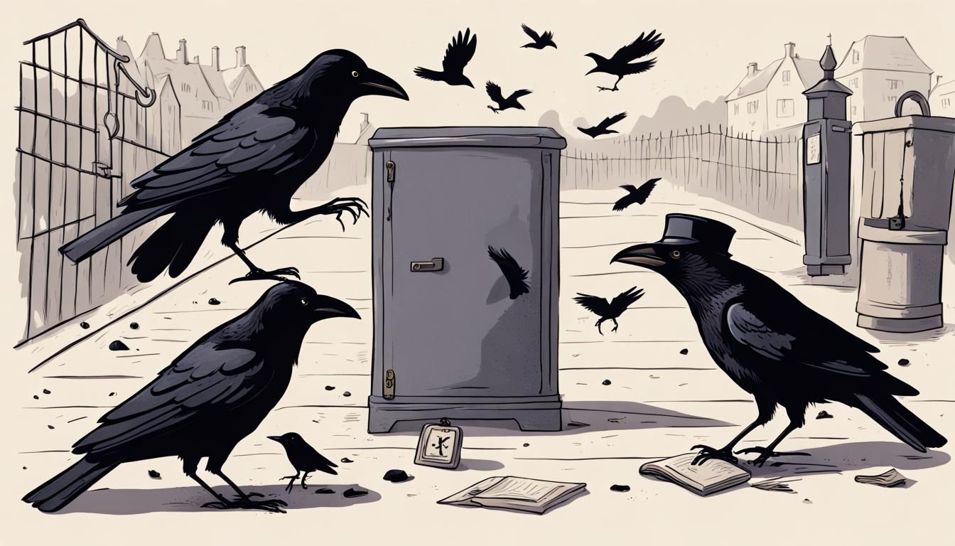 Crow Detective Investigates a Murder of Crows