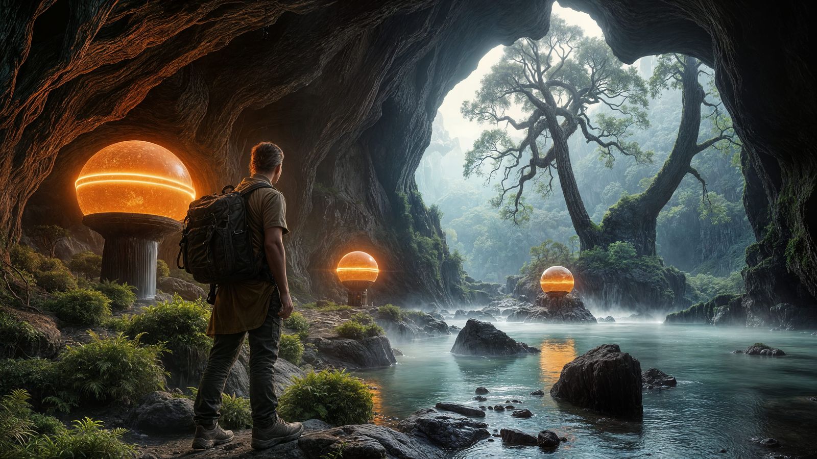 Scientists Uncover Ancient Alien Artifacts in Lush Cave