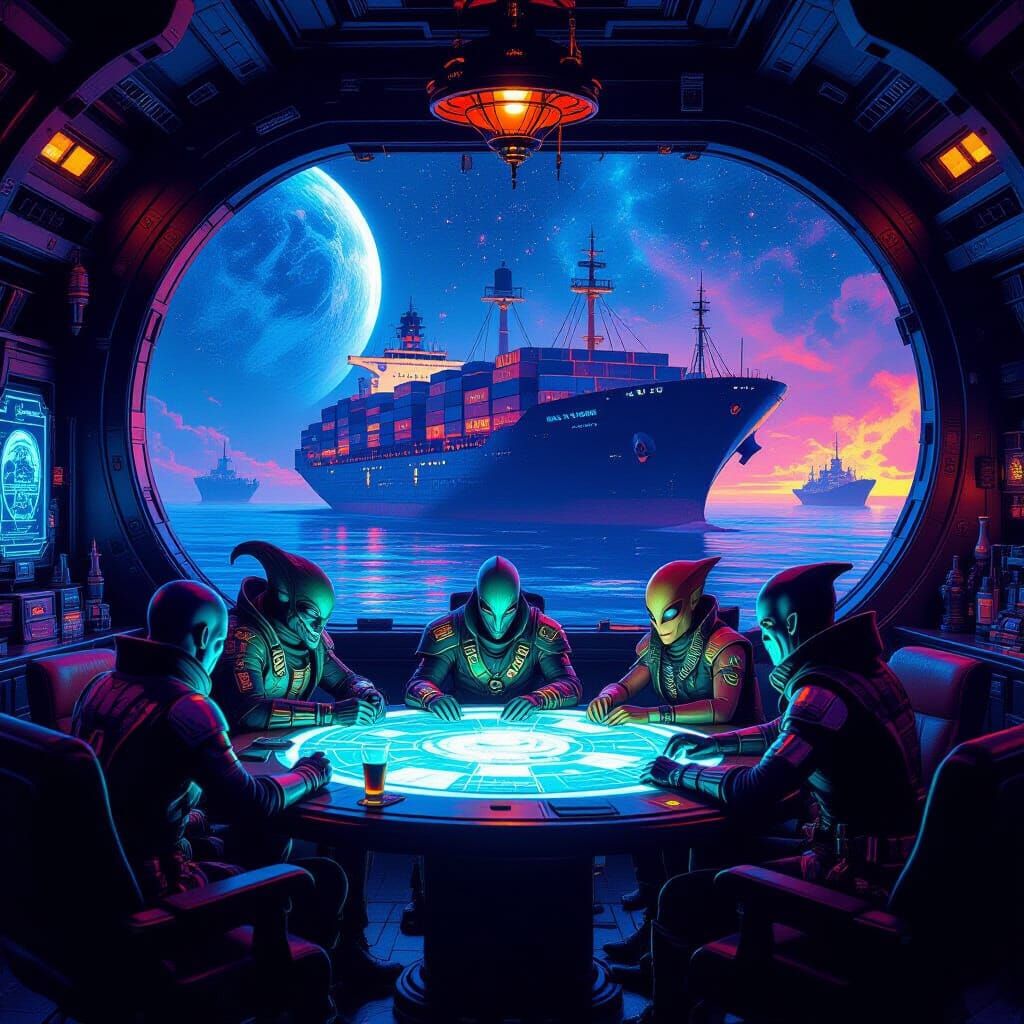 Alien & Human Pirates Plan Space Heist in Retro-Futuristic I...