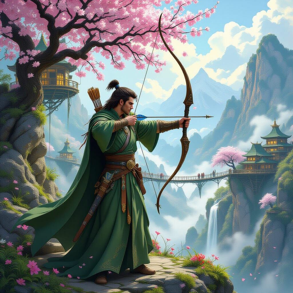 Мистичен воин, да се виждя лицето му, да висок и красив, с т...