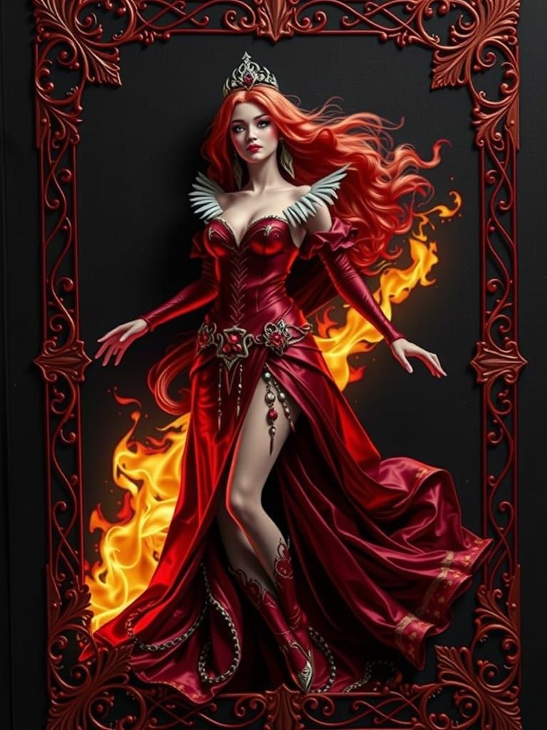 Ornate Gold Filigree on Black Card