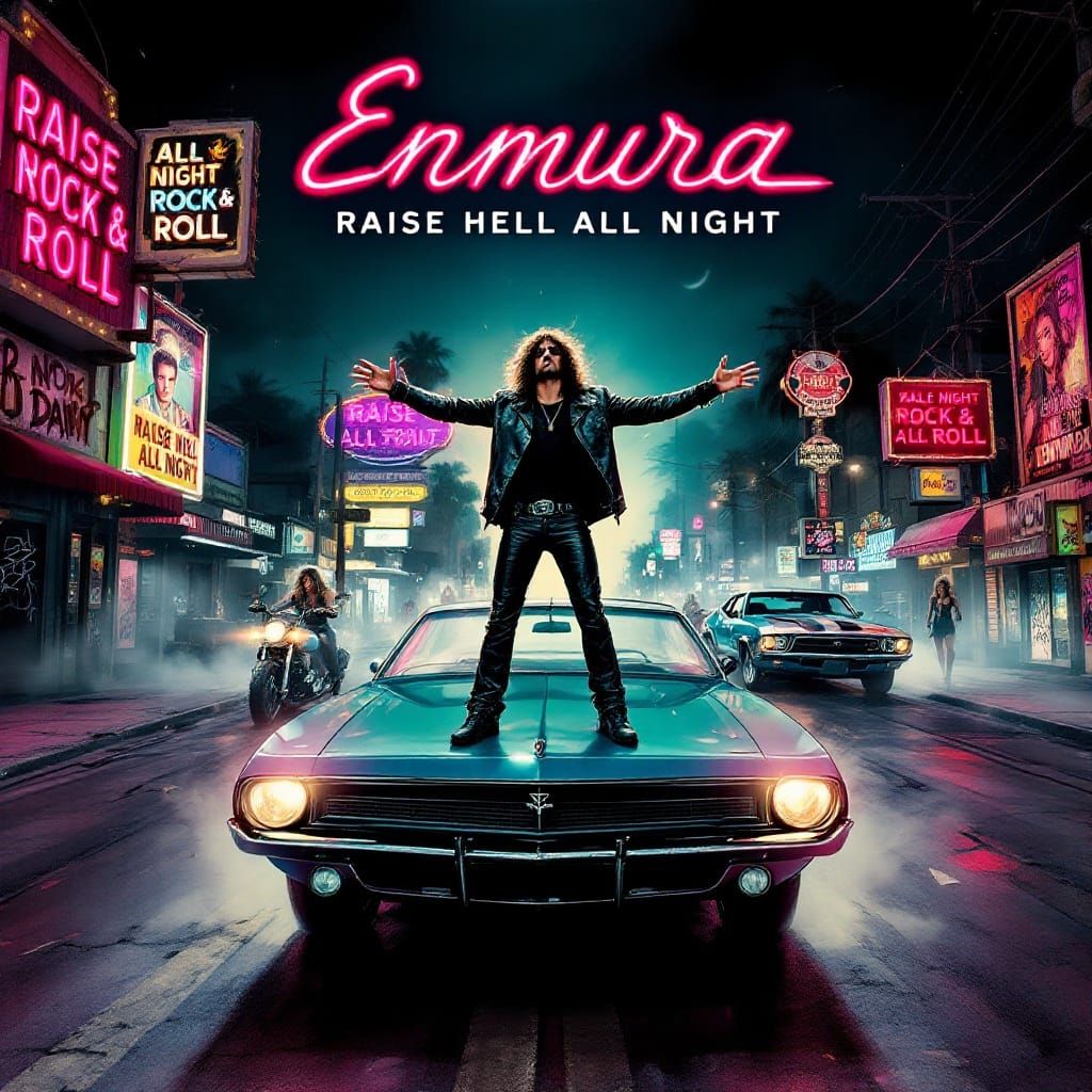 Retro-Futuristic Sunset Strip Rockers Soak Up the Chaos