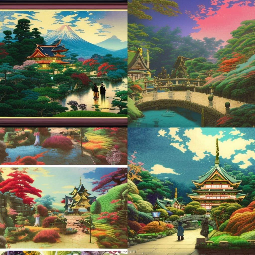 Japan: Kinkade, Ghibli, and Steampunk Fusion