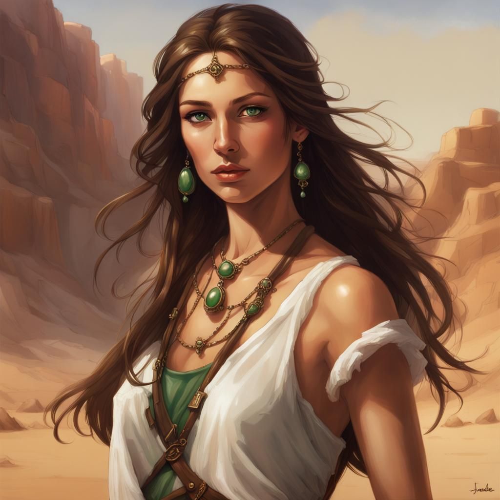 Striking Woman with Pirate and Spanish Influences