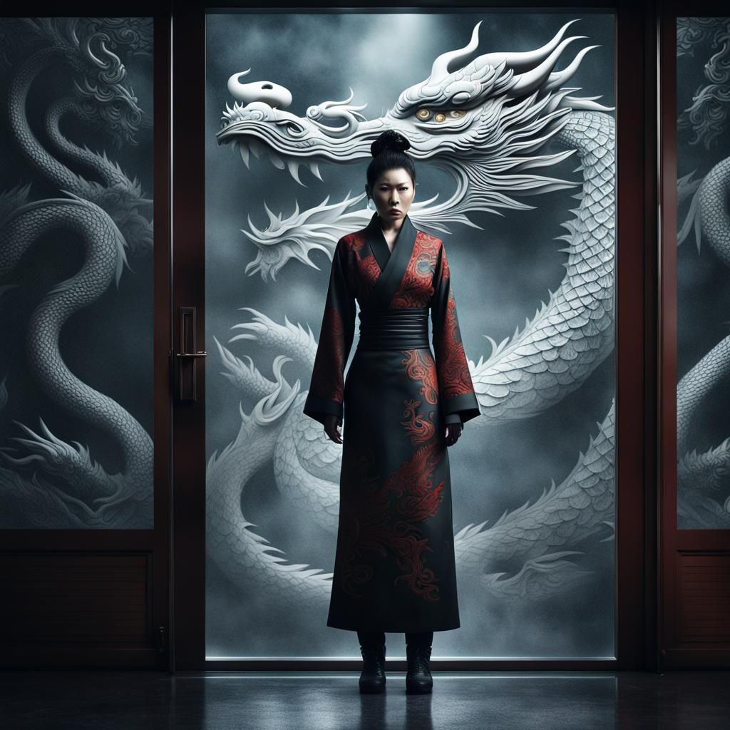 Fierce Yakuza Bodyguard Stands Guard