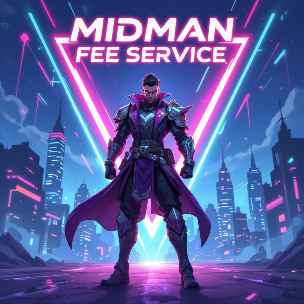 Mobile Legends Midman Service in Cyberpunk Style