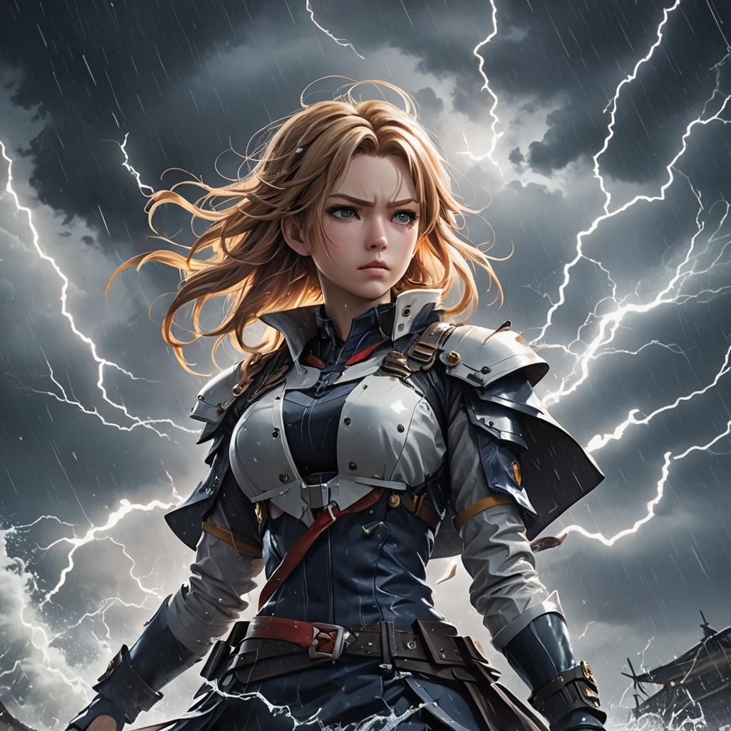 Anime Art: Perfect Storm in 3D