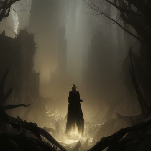 Dark Elf Portrait in a Hyperdetailed Style