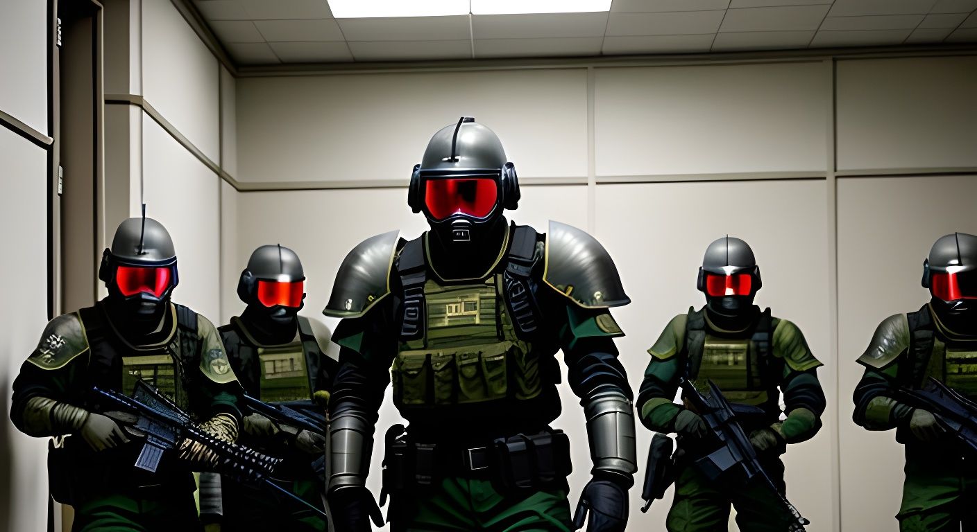 Armored Forces Lost in the Backrooms