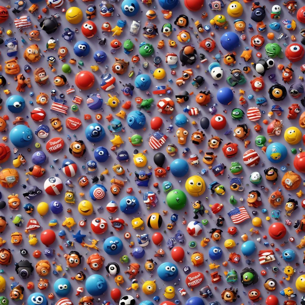 America: Pixar-Style 3D Digital Art