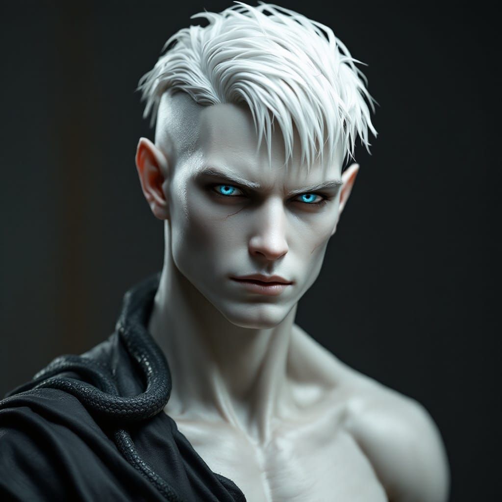 Epic Anime Mannequin in Cyberpunk Attire