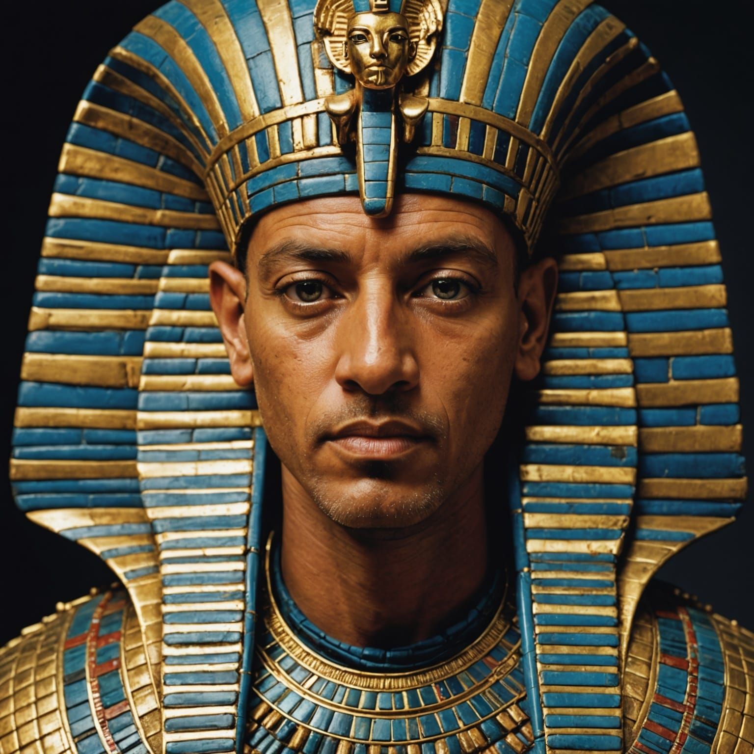 Pharaoh Tutankhamun Portrait in Professional Photography Sty...