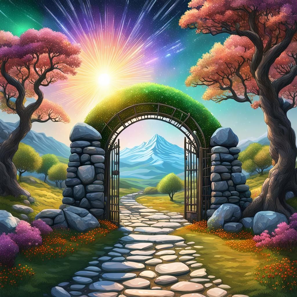 Psychedelic Gate to a Bright World