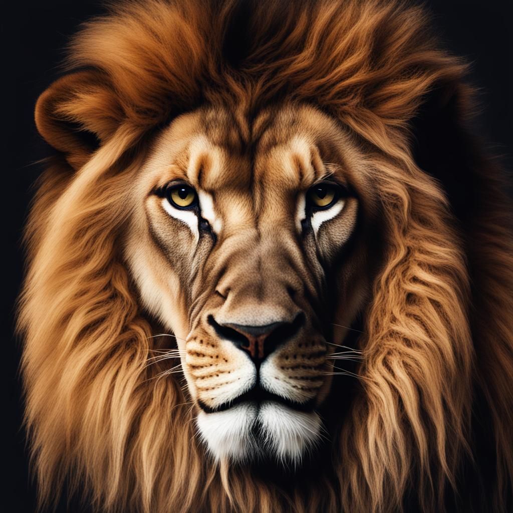 Majestic King Lion Digital Art