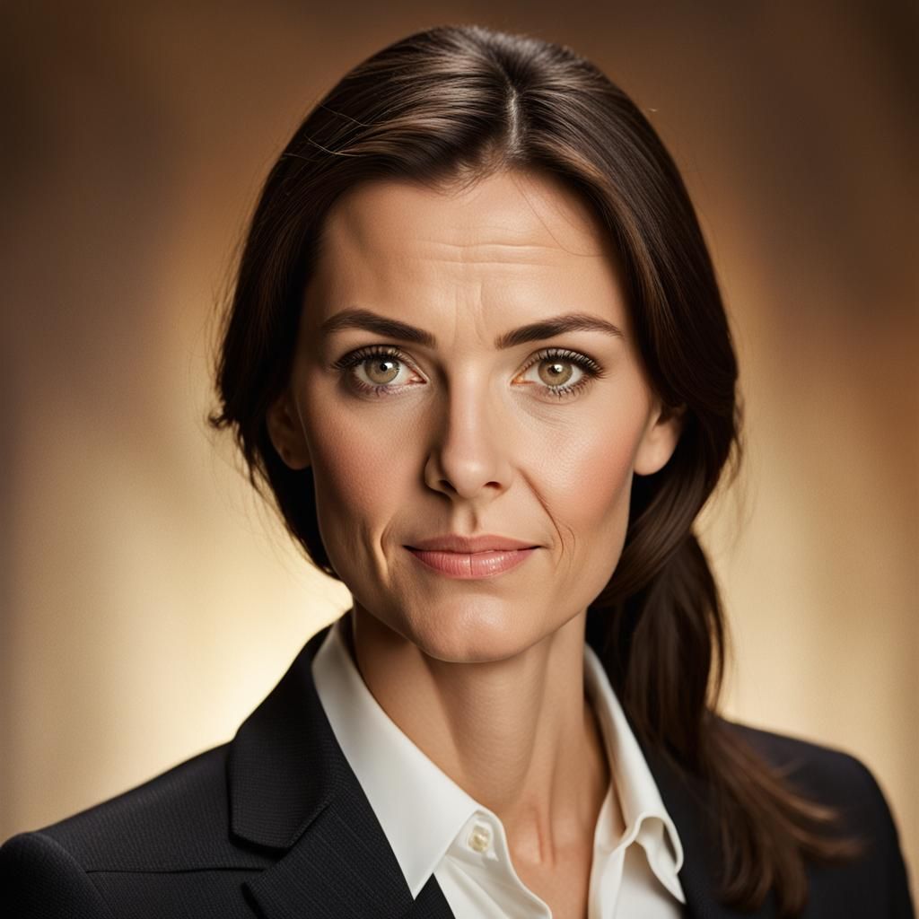Professional Business Portrait of Brunette Woman