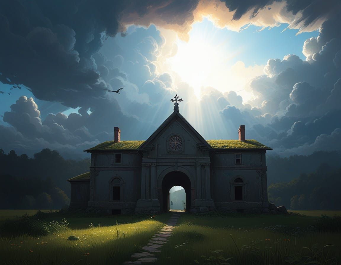 Not actually Pearly, this *is* the Gate to Heaven