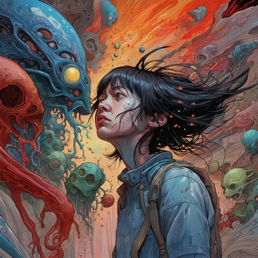 Junji Ito Inspired Shapeshifting Beauty