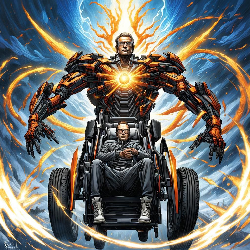 Cyborg Transformation: Teen Breaks Free in Comic Art