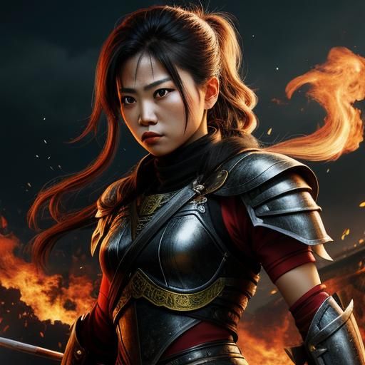 AI Generated Female Warrior