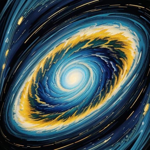 Hands Twisting in a Whirlwind, Van Gogh Style